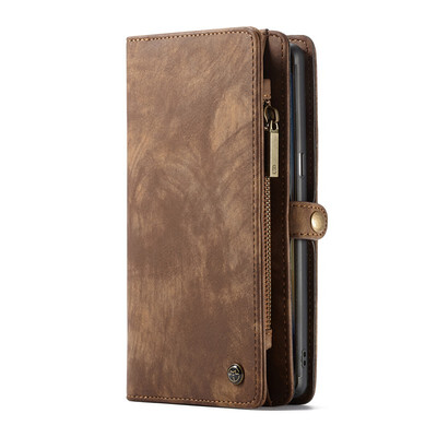 

CaseMe For Samsung Galaxy Note 9 Phone Cases Leather Zipper Multi-functional Card slot Wallet 2 In 1 Design Phone Full Cover