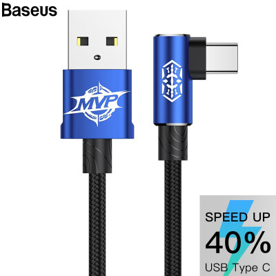 

Baseus MVP USB Elbow Type-C Cable for Mobile Phone Samsuang Note 9 S8 HuaWei XiaoMi Qi Charging&Data Transfer