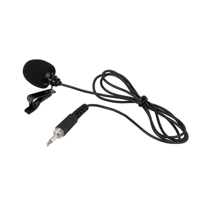 

Mini Portable Clip-on Lapel Lavalier Hands-free 35mm External Screw Lock Jack Microphone Mic for Computer PC Laptop