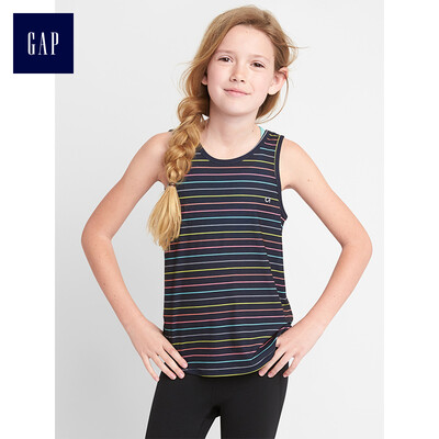 

GAP flagship store girl GapFit series two-piece sports vest 262149 navy blue