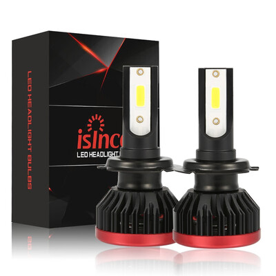 

H7 P6 2PCS Led Cob LED Chip Car Headlamp 50W 6500K White Light 10000LM Car Bulb Fog Light Black