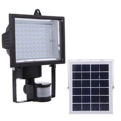 

Ultra Bright 80 LED Solar Powered PIR Body Human Motion & Light Sensor Lamp Panel Outdoor Security Spotlight for Lawn Garden Pool