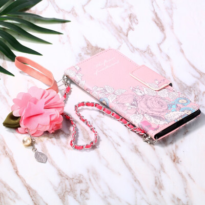 

9 Styles Handmade Vintage Handbag Book flip Cover Tassels Three-dimensional Flower Pendant Chain for iPhone XR Flip Flower Case