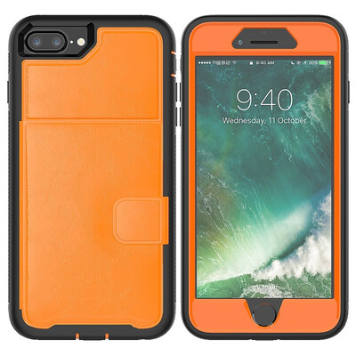 

MOONCASE Samsung Galaxy S9 Three Anti-Leather Card Holder Series - Orange