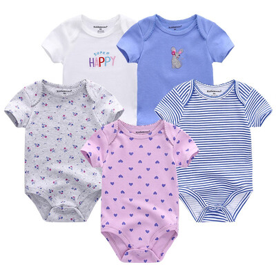 

5PCSLot Baby Bodysuits Newborn For Babies 0-12M Infant Baby Girls Clothes Jumpsuit Rompers Baby Boys Clothes Clothing Sets Cotton
