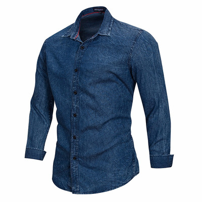 

Casual Business Men Dress Shirts Long Sleeve Cotton Stylish High Quality Males Social Shirts 3XL