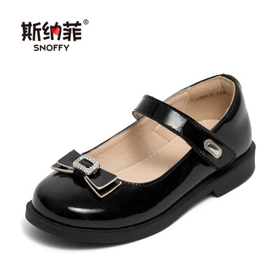 

Snafy girls shoes new princess shoes childrens baby shoes childrens autumn single shoes 19610 black 29
