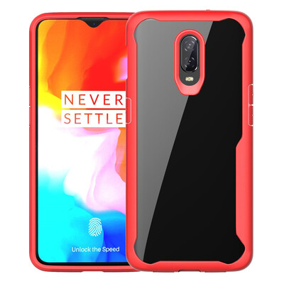 

Goowiiz Phone Case For OnePlus 6T Luxury HD Clear Acrylic TPU Silicone Prevent falling Full protection