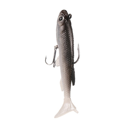 

3D Eye Lead Artificial Soft Fishing Bait with Double Hook