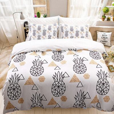 

Digital Printed Tropical Plant Pineapple Bed Goods Pillow Cover&Quilt Cover