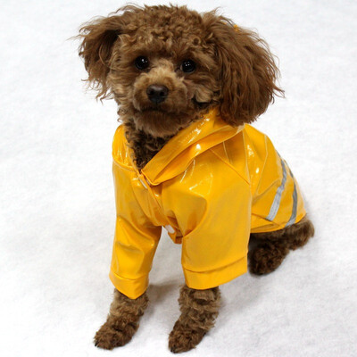 

Summer Outdoor Puppy Pet Rain Coat -XL Waterproof Jackets hooded raincoat PU reflective pet Raincoat for Dogs Cats Apparel Clothe