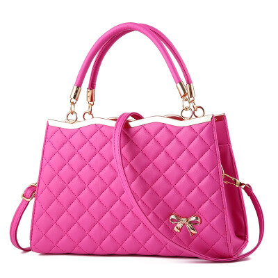 

New pattern Maam Diamond lattice Trend Bow fashion motion Slanting The single shoulder bag Handbag