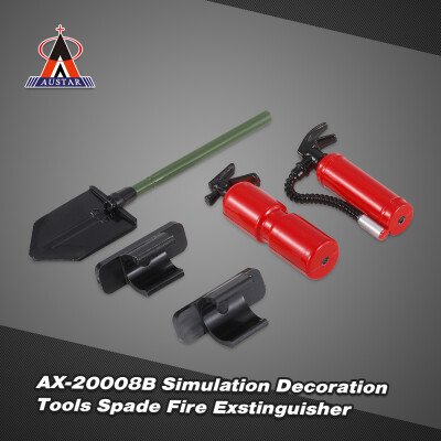 

Austar AX-20008B Decoration Tools Spade Fire Exstinguisher for 110 Traxxas HSP Redcat TAMIYA CC01 SCX10 D90 RC Rock Crawler