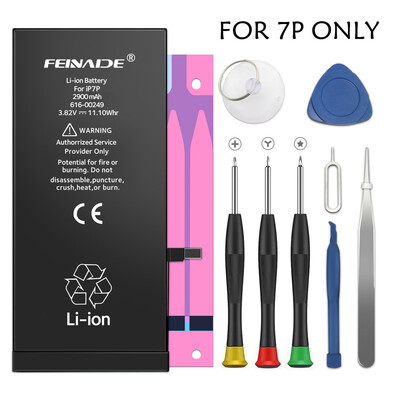 

FEINADE Replacement Battery iPhone 5G5S6G6P 6S6SP7G7P8G8PX Replacement Kit with Tools 0 Cycle Battery - 1 Years Warrant