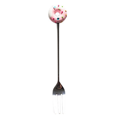 

Cute 304 Stainless Steel Spoon Fork Doughnut Cartoon Animal Head Coffee Ice Cream Dessert Tea Candy Kitchen Flatware Gift Tablewar