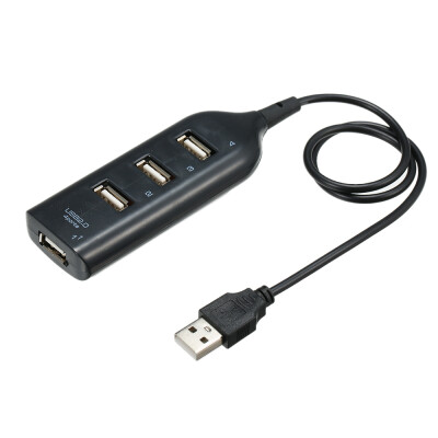 

Mini Portable USB 20 HUB 4-Port USB Splitter Hub for PCLaptop Plug&Play