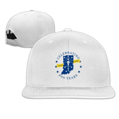

Celebrating Indiana 200 Years Bicentennial Adjustable Six-panel Baseball Cap