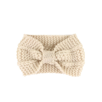 

Fashion Winter Warm Women Crochet Headband Solid Color Bow Knot Knitted Ear Warmer Headwrap Hair Band 14