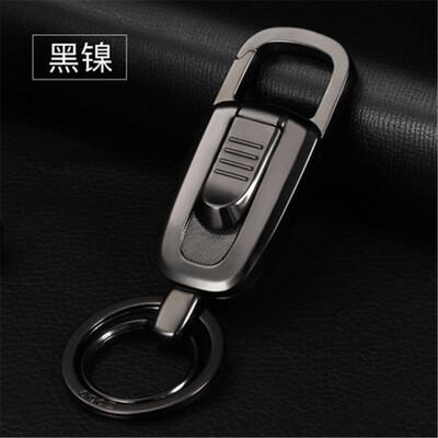 

Fashion Zinc Alloy Keychain Car Key Rings for Car&Home Keys Keyring Car Accessories Black Silver Gold Key Ring Christmas Gifts