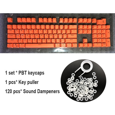 

104 English PBT Keycaps for Mechanical Keyboard Compatible with MX Switches Transparent Support Led Lighting Keycaps