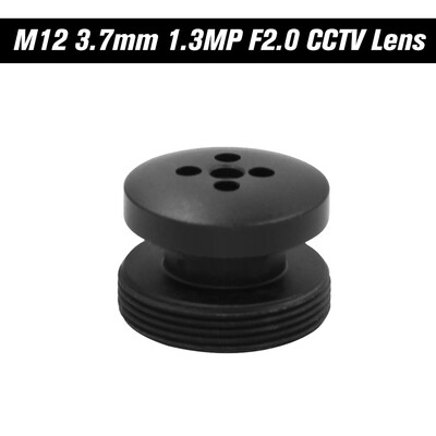 

37mm M12 Button Lens M12 Mount 13 Megapixel 80degree Horizontal Viewing Angle F20 fixed Iris for CCTV Cameras
