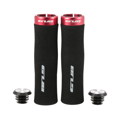 

GUB 1 Pair of Anti-slip Cushioned Bike MTB Handlebar Locking Grips Bike Cycling Handlebar Hand Grips with End Plugs Caps for Foldi