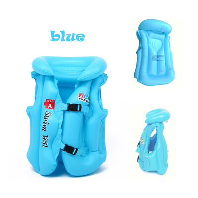 

Baby Kids Float Inflatable Swim Vest Solid Color Life Jacket Swimming Aid Learning Floats