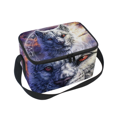 

ALAZA Lunch Box Insulated Animal Artistic Lunch Bag Large Cooler Tote Bagfor Men Women