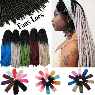 

Straight Faux Locs Dreadlocks Crochet Braids Hair Straight Goddess Locs Twist Braiding Hair Extensions