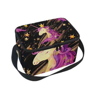 

ALAZA Lunch Box Insulated Lunch Bag Large Cooler Tote Bag Unicorn Girls for Men Women Girls Boys