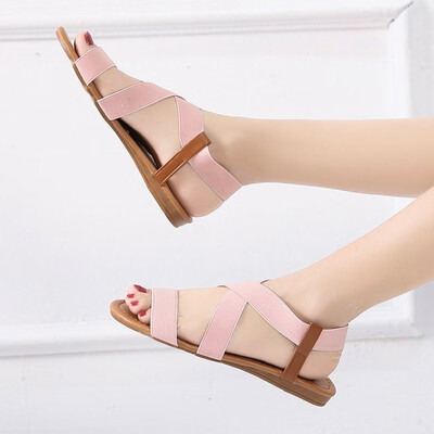 

women sandals 2019 hot fashion Women Summer Beach Roman Sandal ladies Open Toe flat sandal Casual female shoes