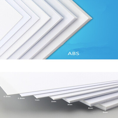 

ABS grosor 250mm x 200mm ABS hojas de estireno blanco nuevo más proporción 5pcs
