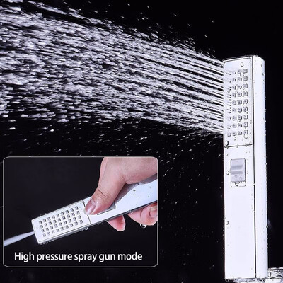 

2 In 1 Shower Head Hand Hold Multi-Functions Rinse Spray ABS Plastic Water Saving Car Wash Switch Bar Shape Shower Head