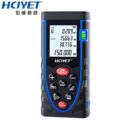 

HCJYET 150 m charging voice home improvement handheld laser range finder infrared distance measuring instrument measuring room electronic ruler HT-150S