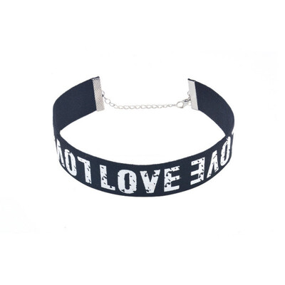 

Punk For Hiphop Statement Jewelry Fashion Women Gift Prom Choker Necklace Letter LOVE Party Jewelry Collar Chain