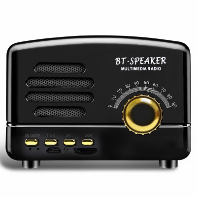 

Bidder C100 Wireless Bluetooth Speaker Mini Audio Portable Card Mobile Computer WeChat Receipt Loudspeaker Radio Subwoofer Small Speaker Black