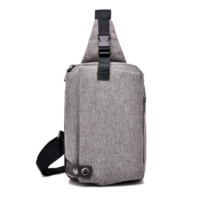 

Men\s Headphones Breast Bag Shoulder Messenger Backpack Outdoor Sports