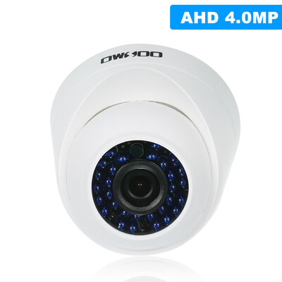 

OWSOO 4MP AHD Dome IR CCTV Camera Support IR-CUT Night Vision 30pcs Infrared Lamps 128 CMOS for Home Security NTSC System