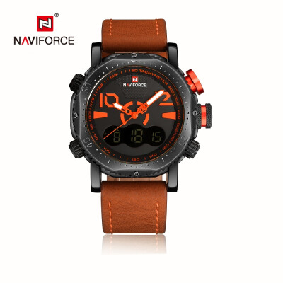 

Naviforce NF9094M Male Dual Movt Watch Alarm Chronograph Men Wristwatch