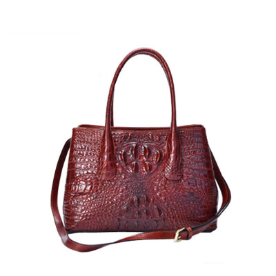 

SUWERER 2019 New bags handbags women famous brands Real leather crocodile embossed handbag luxury handbags women bags designer