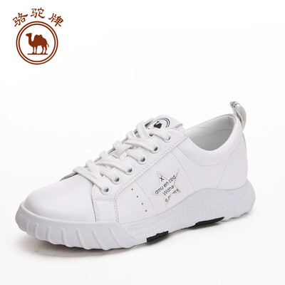

Camel brand small white shoes womens casual belt flat sports shoes breathable W91523504 white black 39245 yards