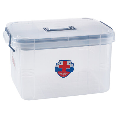 

Van Gogh VENGO Hannover portable double-layer sealed storage box home emergency health kit about 18L blue handle