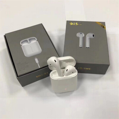 

New i5 tws Nearly Like i10 tws Bluetooth Earphones Wireless Mini Double headphone with Charging Box Stereo Mic for iphone Andriod