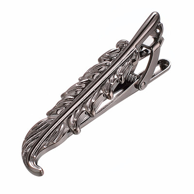 

Yoursfs Fantasy Steel Feather-shaped Tie Clip French Style Tie Bar for Men or Women