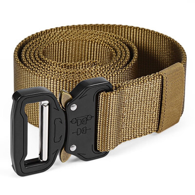 

Gameit Tactical Belt Military Webbing Rigger Web Strap with Quick Release Buckle