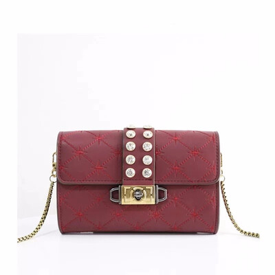 

2019 New Design Women Fashion Chic Girl New pattern Rhinestone diamond Chain bag young ladies handbag