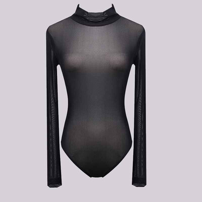 

Women Long Sleeve Bodysuit Stretch Ladies Leotard Body Tops Tshirt Jumpsuit New