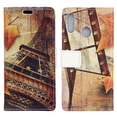

MOONCASE Millet Mi A2 Lite Red Rice 6 Pro Pattern Leather Case - Maple Leaf Tower