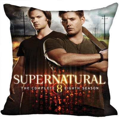 

Supernatural Pillow Cover Bedroom Home Office Decorative Pillowcase Square Zipper Pillow Cases Satin Fabric No Fade
