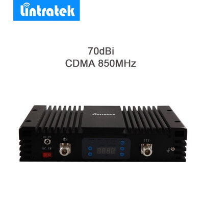 

Lintratek 70db Gain Repeater GSM 850MHz MGC AGC Signal Booster Cell Phone UMTS 850mhz 2G 3G Repetidor De Sinal Celular 850mhz